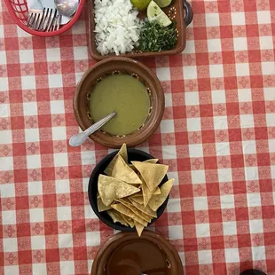 Salsa roja was spicy