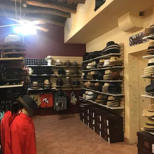 Lots of men hats