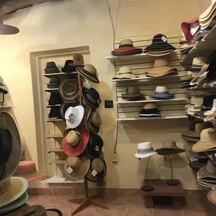 Lots of ladies hats too