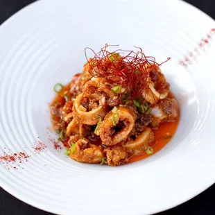 Sweet and spicy calamari