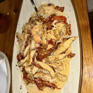 A Roma Spicy Chicken and Shrimp