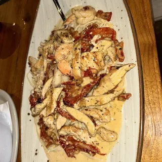 A Roma Spicy Chicken and Shrimp