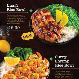 Rice Bowl Menu