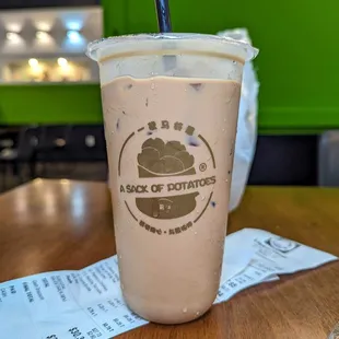 Hong Kong style milk tea $6