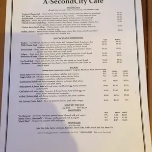 Menu.