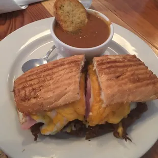 Monte with Tomato Basil Soup