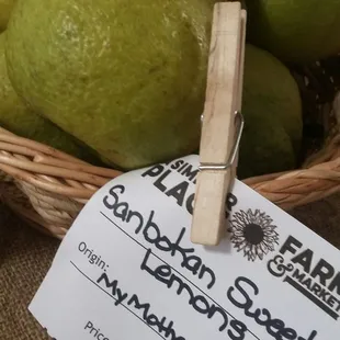 Local sweet lemon. Haven't tried it yet.