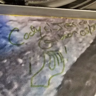 My best Italian thank you on the wall!