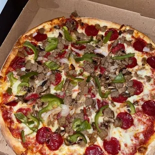 pizza, food