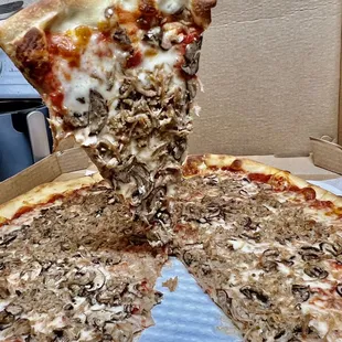 Sausage and mushroom pizza (Large, $29)
