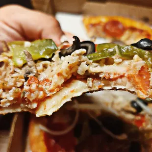 Undercooked pizza