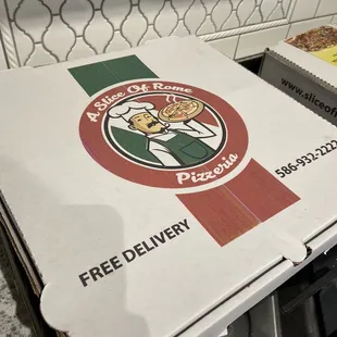 a pizza box