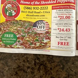 Some good deals. I hear this is THE new pizza place to try. Look forward to grabbing a pie this weekend.
