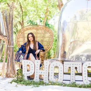 A Social &amp; Co Senior Photos Airstream Photobooth