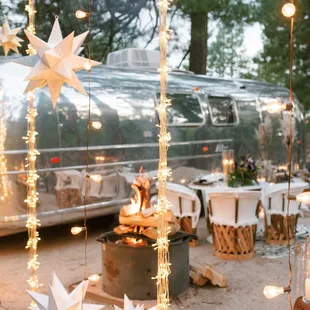 Bridal Suite &amp; Morning Mimosa Bar. Our Airstream bars can stay overnight to greet your guest the next morning as "A Social" Brunch Cafe