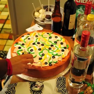 Pizza cake!