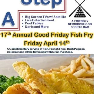 17th Annual Good Friday Fish Fry.
