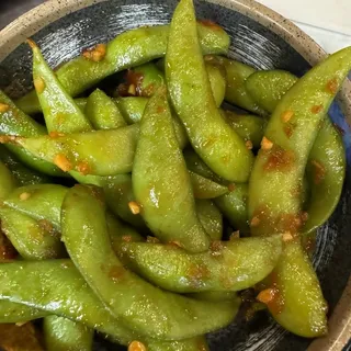 2. Spicy Garlic Edamame