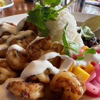 Caribbean Jerk Shrimp Bowl