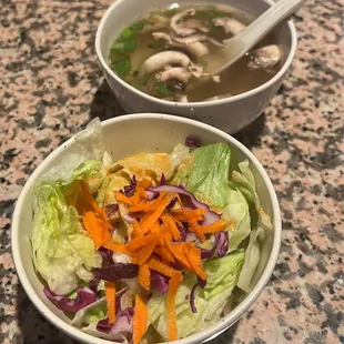 Miso Soup and House Salad