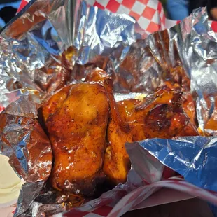 Bourbon wings