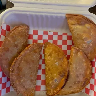Beef and chicken empanadas