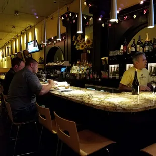 people sitting at a bar
