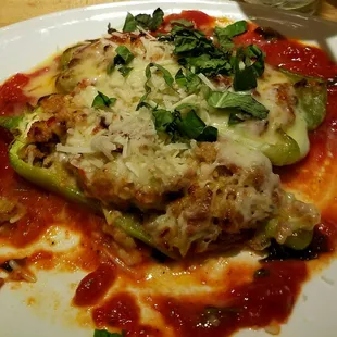 Stuffed peppers.