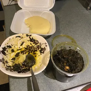 a dirty plate of food