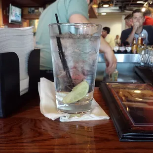 Grey Goose and tonic nd bartender