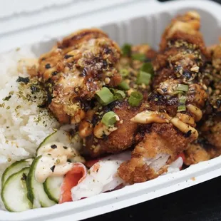 Ahi katsu plate fR. Local poke bowl (vendor) @ Taste of kalihi 2023