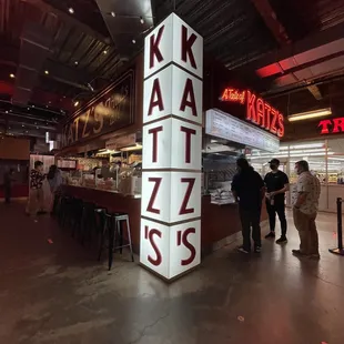 people standing in a restaurant