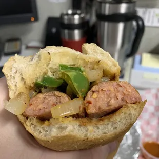 Spicy Sausage Po Boy