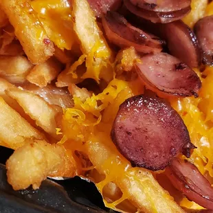 Cheesey Andouille Fries