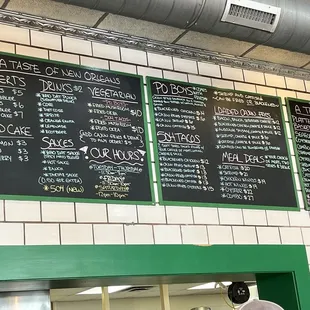 A Taste of New Orleans menu. So good!