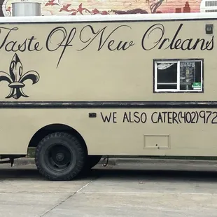 Food truck parked outside