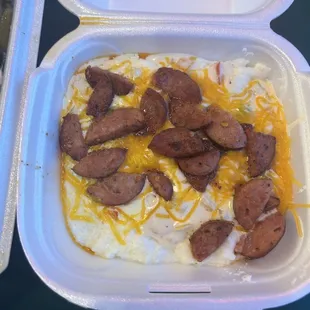 Delicious Grits with Sausage