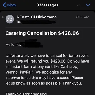 Proof of cancellation