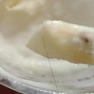 a piece of banana in a bowl