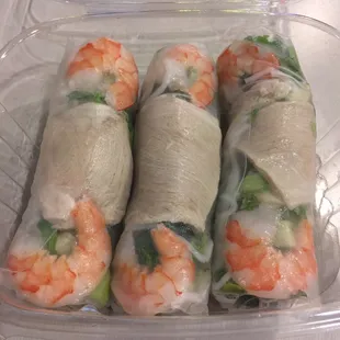 Fresh Spring Rolls.  Excellent.  Tasty.  A fantastic deal, too.