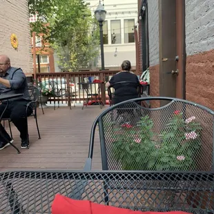 A relaxing solo lunch on the patio!