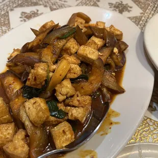 Eggplant with tofu