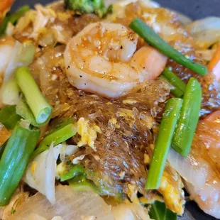 pad woon sen w/shrimp