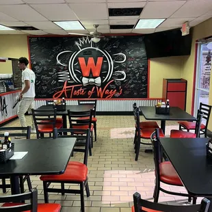 Inside of the establishment