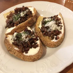 Bacon Tapenade Bruschetta