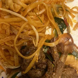 a plate of food on a table