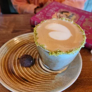 Pistachio latte