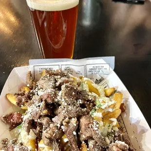 Asada fríes @New District Brewery