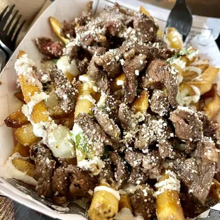 Carne asada fríes