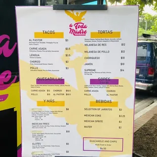 menu as of 6/1/21!